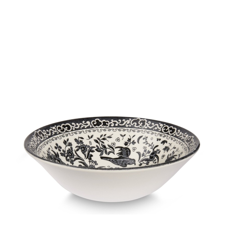 Bowls Burleigh | Black Regal Peacock Cereal Bowl 16Cm/6.25"