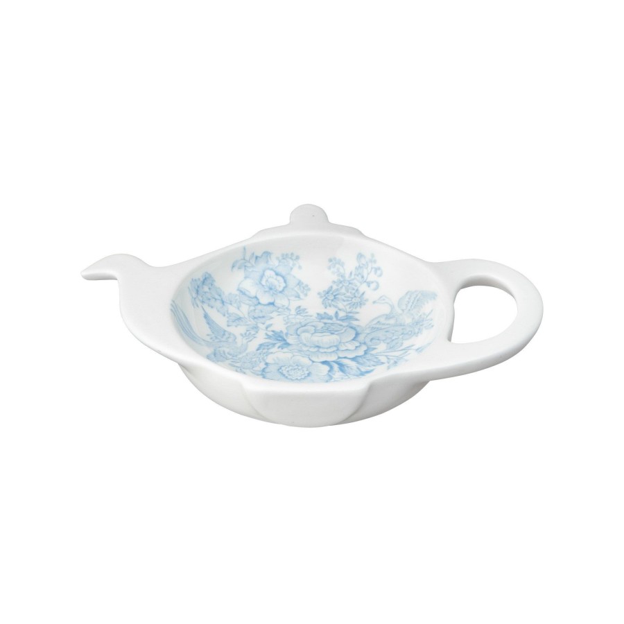 Mini Teapot Trays Burleigh Pottery | Blue Asiatic Pheasants Mini Teapot Tray