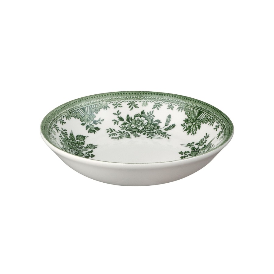 Serving Burleigh Pottery | Green Asiatic Pheasants Butter Pat 12Cm/4.75"