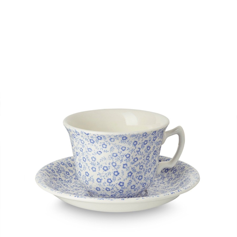 Teacups & Saucers Burleigh Pottery | Blue Felicity Teacup And Saucer