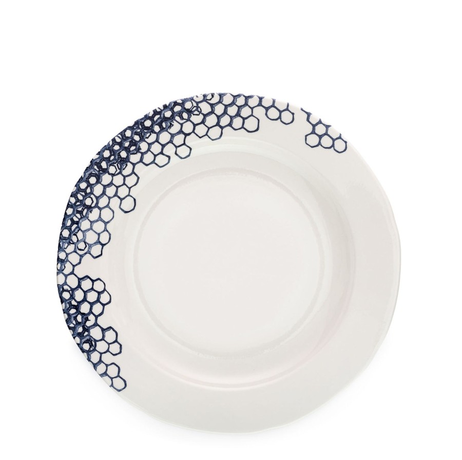 Dinner Plates Burleigh Pottery | Ink Blue Pollen Plate 26.5Cm