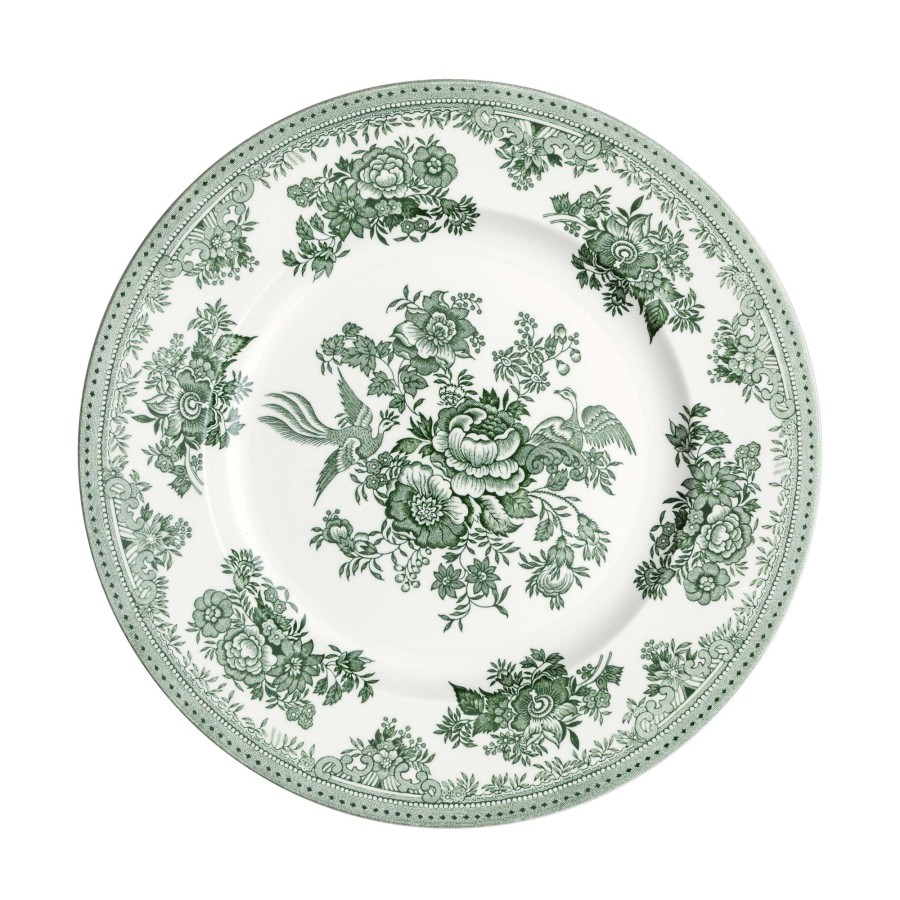 Dinner Plates Burleigh Pottery | Green Asiatic Pheasants 25Cm Plate