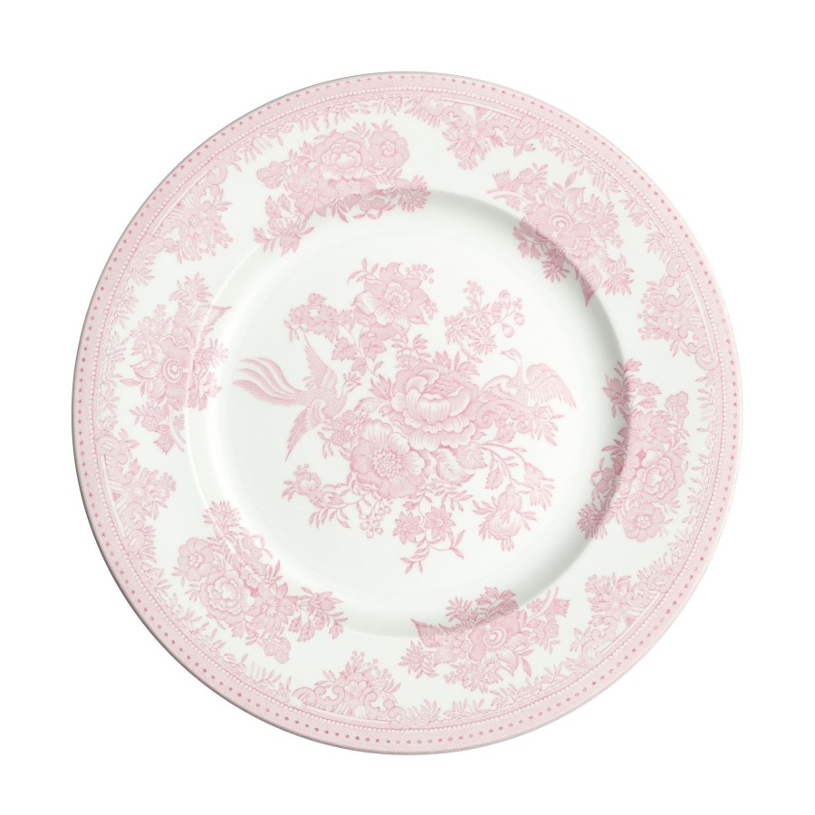 Dinner Plates Burleigh Pottery | Pink Asiatic Pheasants Plate 25Cm/10"