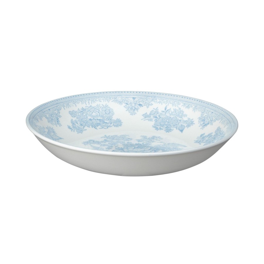 Bowls Burleigh Pottery | Blue Asiatic Pheasants Pasta Bowl 23Cm/9"