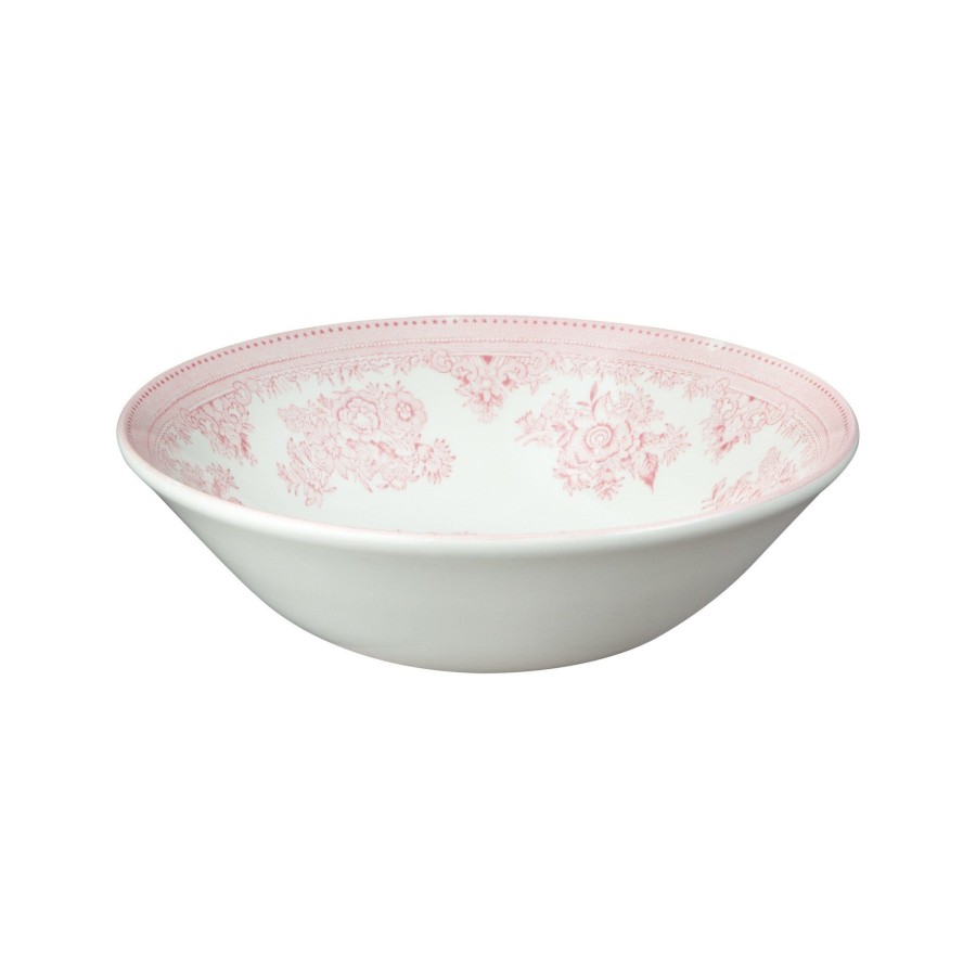 Bowls Burleigh Pottery | Pink Asiatic Pheasants Cereal Bowl 16Cm/6.25"