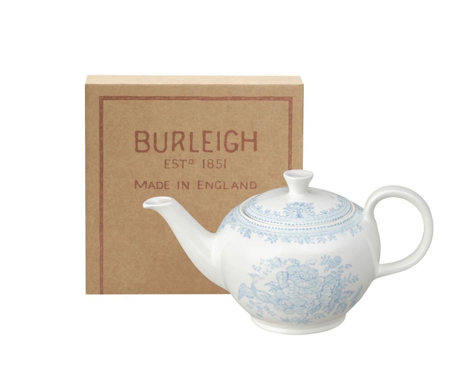 Teapots Burleigh Pottery | Blue Asiatic Pheasants Small Teapot Gift Box