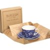 Teacups & Saucers Burleigh Pottery | Blue Calico Breakfast Cup Gift Set