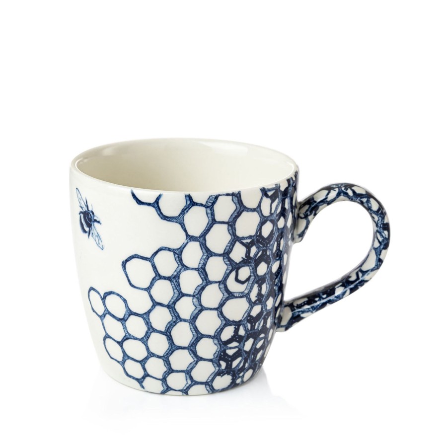 Mugs Burleigh Pottery | Ink Blue Pollen Osbourne Mug 300Ml