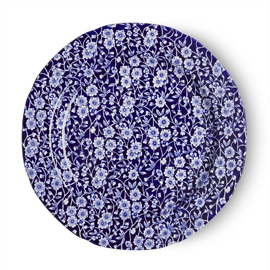 Dinner Plates Burleigh Pottery | Blue Calico Plate 26.5Cm/10.5"