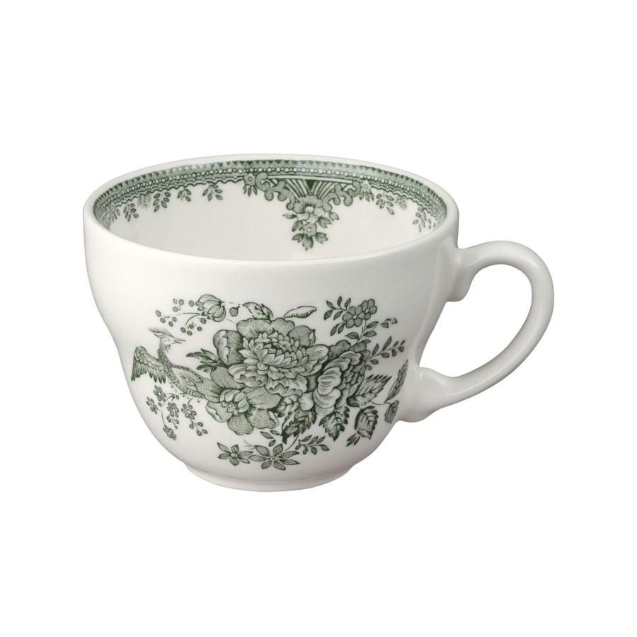 Teacups & Saucers Burleigh Pottery | Green Asiatic Pheasants Breakfast Cup 420Ml/0.75Pt