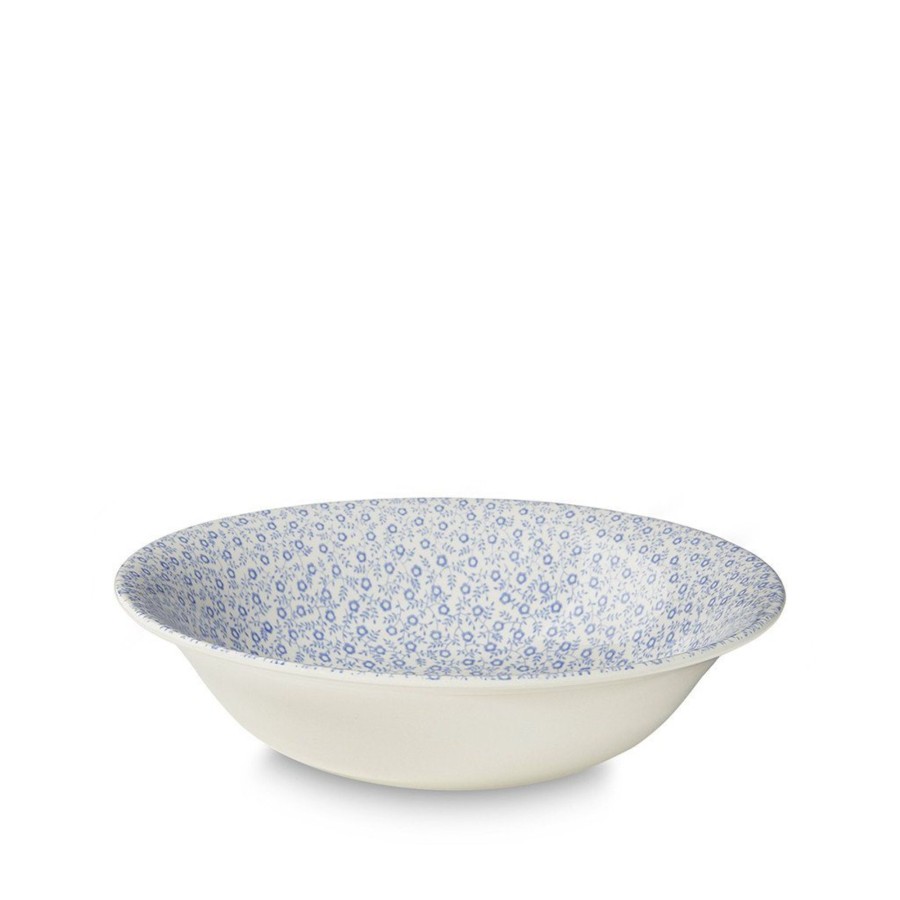 Bowls Burleigh Pottery | Blue Felicity Pudding / Soup Bowl 20.5Cm/8"