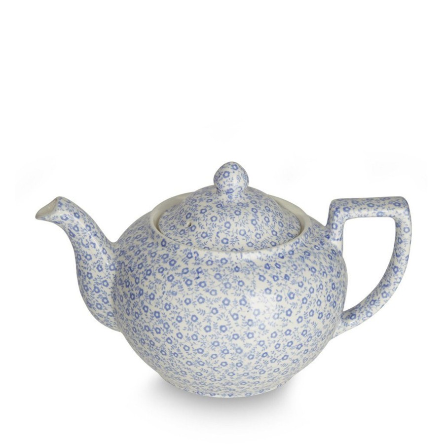 Teapots Burleigh Pottery | Blue Felicity Large Teapot 7 Cups 800Ml/1.5Pt