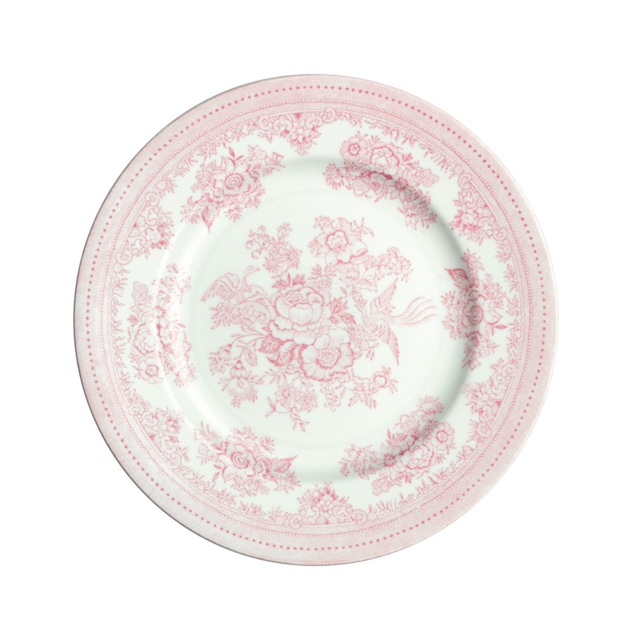 Side Plates Burleigh Pottery | Pink Asiatic Pheasants Plate 17.5Cm/7"