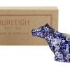 Sugar Bowls & Milk Jugs Burleigh Pottery | Blue Calico Cow Creamer 150Ml/0.25Pt Gift Boxed