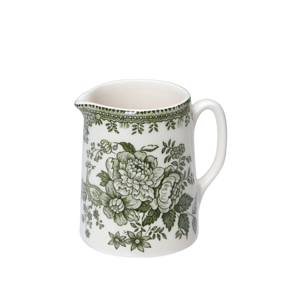 Sugar Bowls & Milk Jugs Burleigh Pottery | Green Asiatic Pheasants Mini Tankard Jug 160Ml/0.25Pt