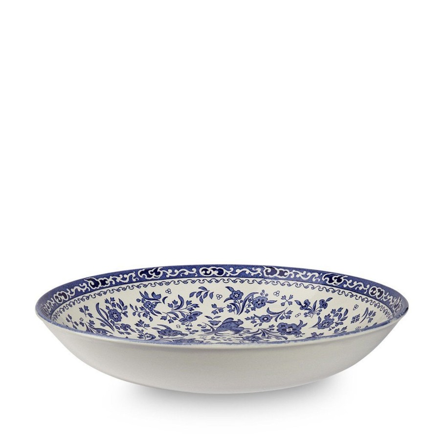 Bowls Burleigh Pottery | Blue Regal Peacock Pasta Bowl 23Cm/9"