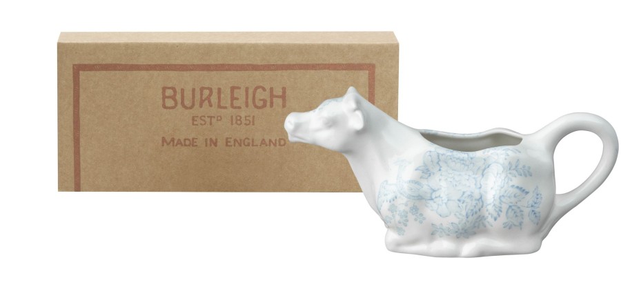 Sugar Bowls & Milk Jugs Burleigh Pottery | Blue Asiatic Pheasants Cow Creamer 150Ml/0.25Pt Gift Boxed