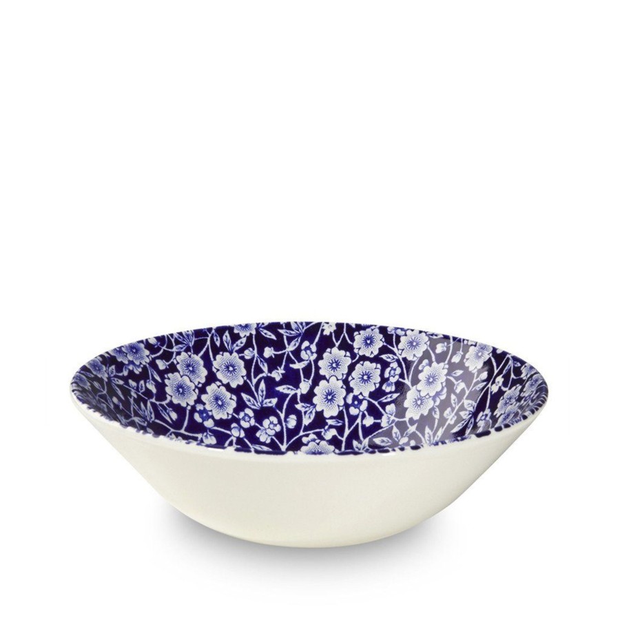 Bowls Burleigh Pottery | Blue Calico Cereal Bowl 16Cm/6.25"