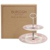 Cake Stands Burleigh Pottery | Pink Asiatic Pheasants 2 Tier Cake Stand Gift Boxed (17.5Cm, 25Cm)