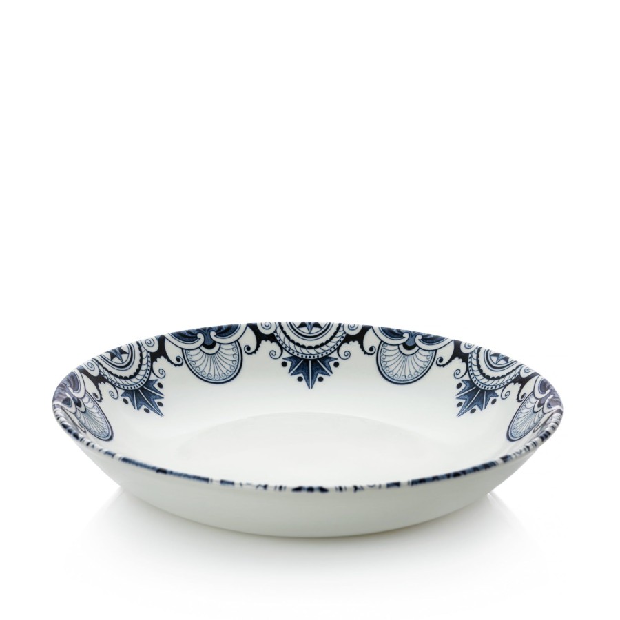 Bowls Burleigh Pottery | Ink Blue Palisade Pasta Bowl